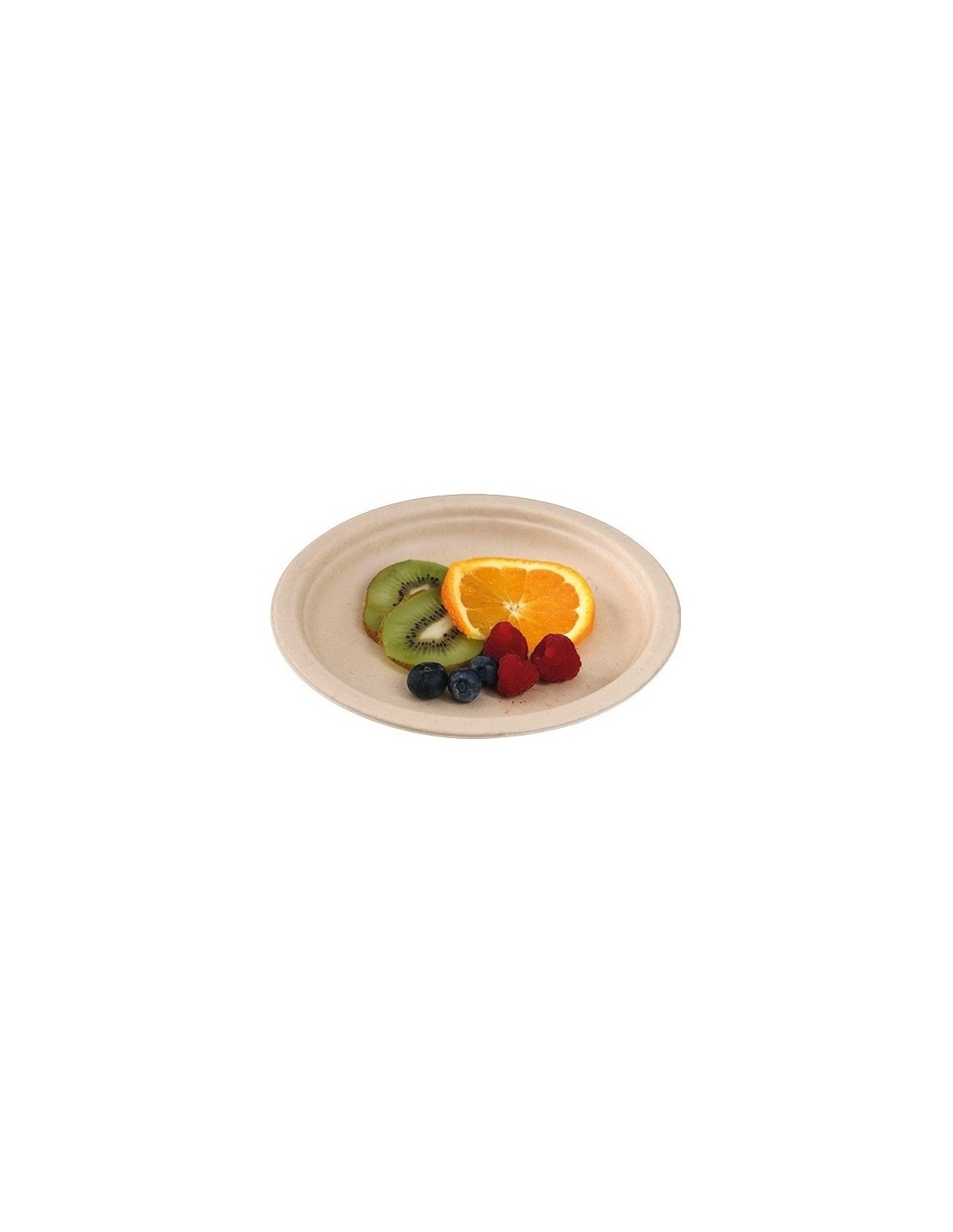 Piattini dessert 18 cm non sbiancati ☘️Piatti biodegradabili Confezione  500 pezzi