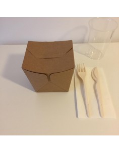 Contenitori per pranzo da asporto - Scatole biodegradabili M